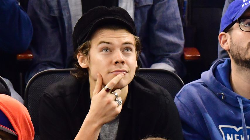Harry Styles bei einem Basketball-Spiel