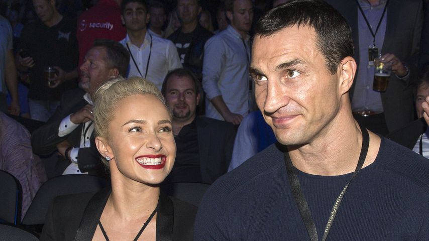 Hayden Panettiere und Wladimir Klitschko bei einem Boxkampf in Oslo