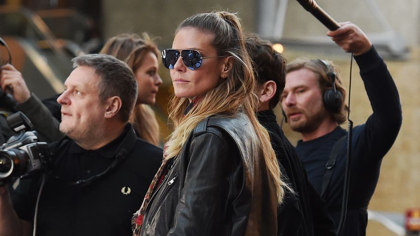 Heidi Klum bei den Dreharbeiten zu "Germany's next Topmodel"