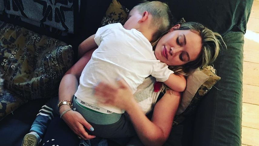 Hilary Duff mit ihrem Sohn Luca Cruz Comrie