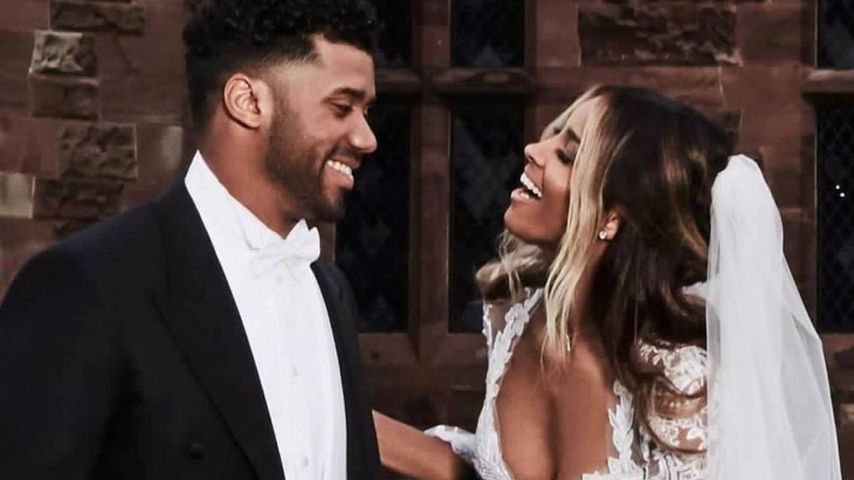 Hochzeitsbild von Sängerin Ciara und ihrem Ehemann Russell Wilson
