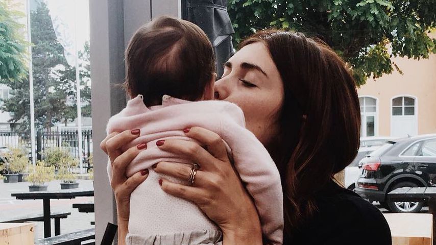 Model Ira Meindl und ihre Tochter Emilia