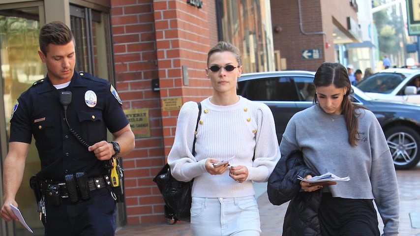 Jaime King unmittelbar nach dem Vorfall in Beverly Hills