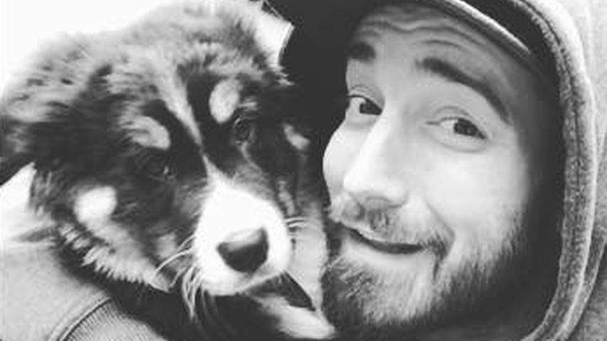 Jan Leyk mit seinem Hund Bruno