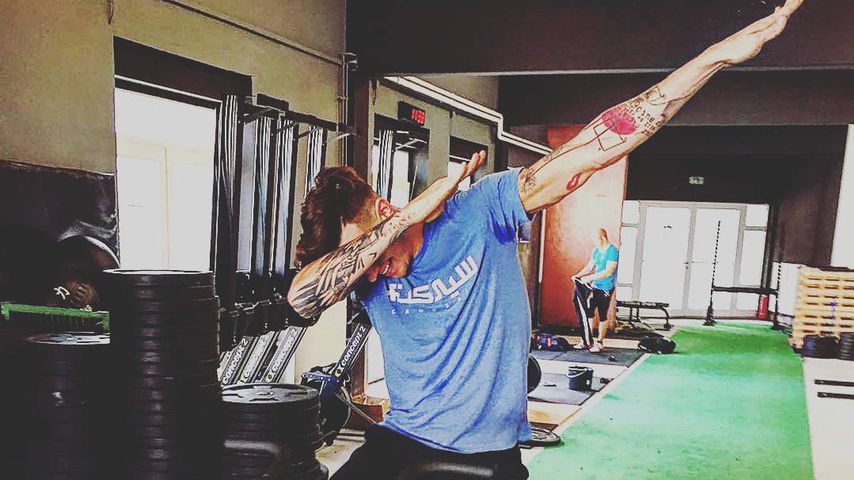 Jan Sokolowsky in seinem Fitnessstudio in Aachen