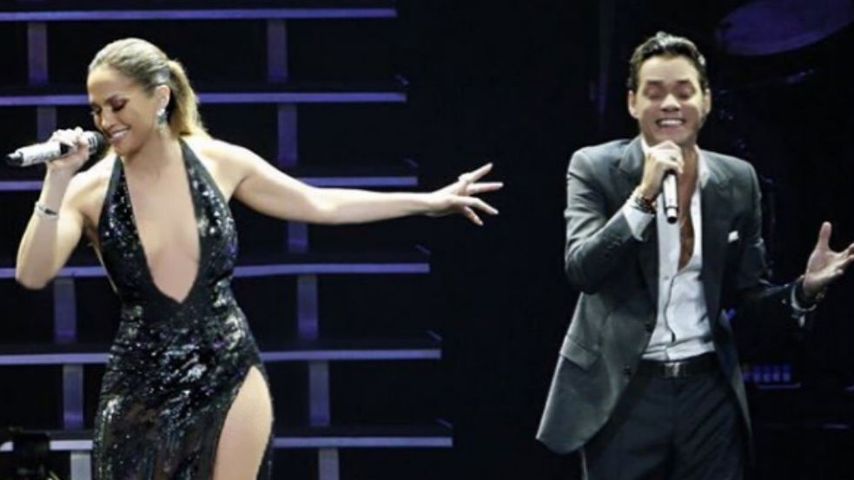 Jennifer Lopez (l.) und Marc Anthony