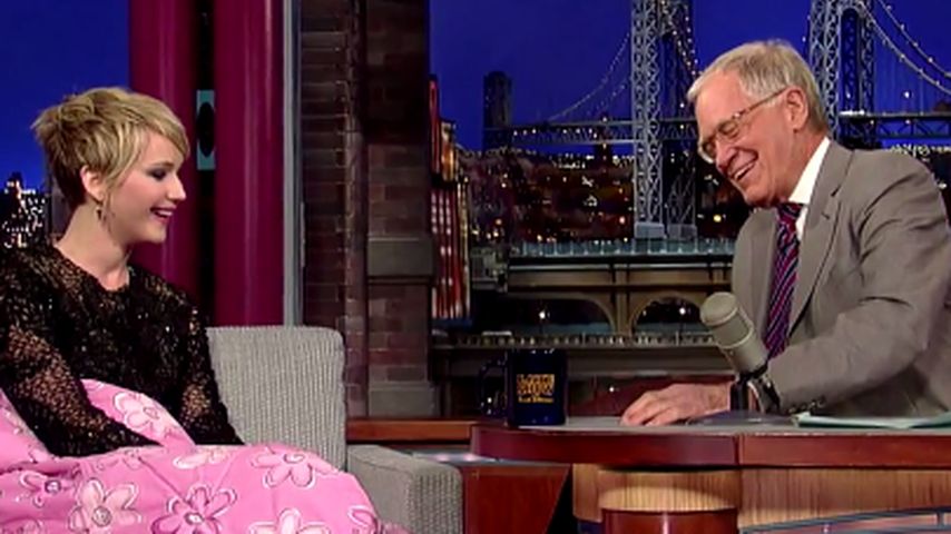 Jennifer Lawrence und David Letterman