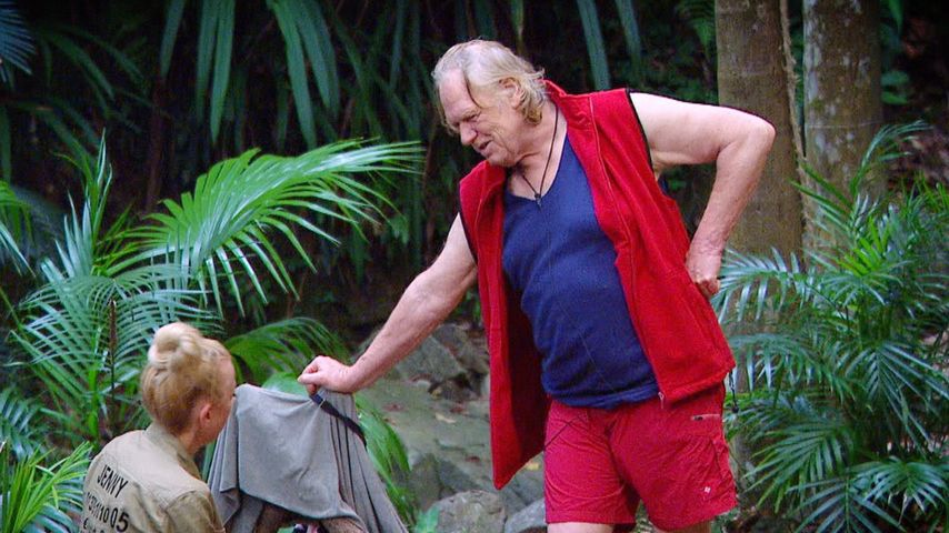 Jenny Elvers und Gunter Gabriel im Dschungelcamp