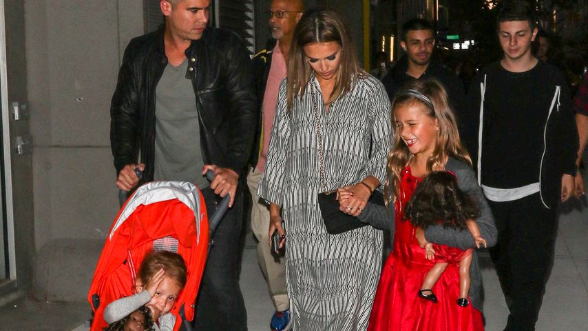 Jessica Alba, Honor Marie Warren, Haven Garner Warren und Cash Warren