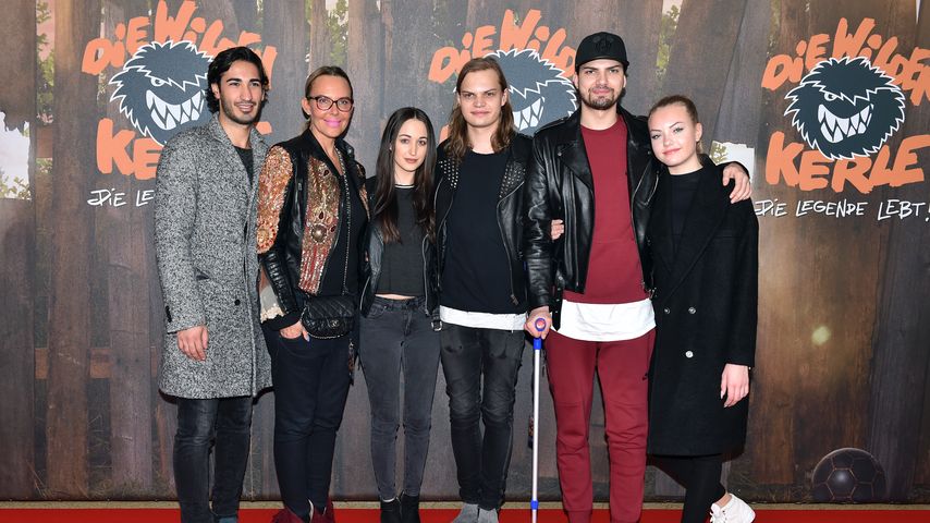 Jimi Blue Ochsenknecht und seine Familie bei der "Die Wilden Kerle: Die Legende Lebt" Premiere