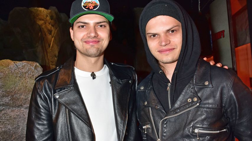 Jimi Blue und Wilson Gonzalez Ochsenknecht im "Berlin Dungeon"
