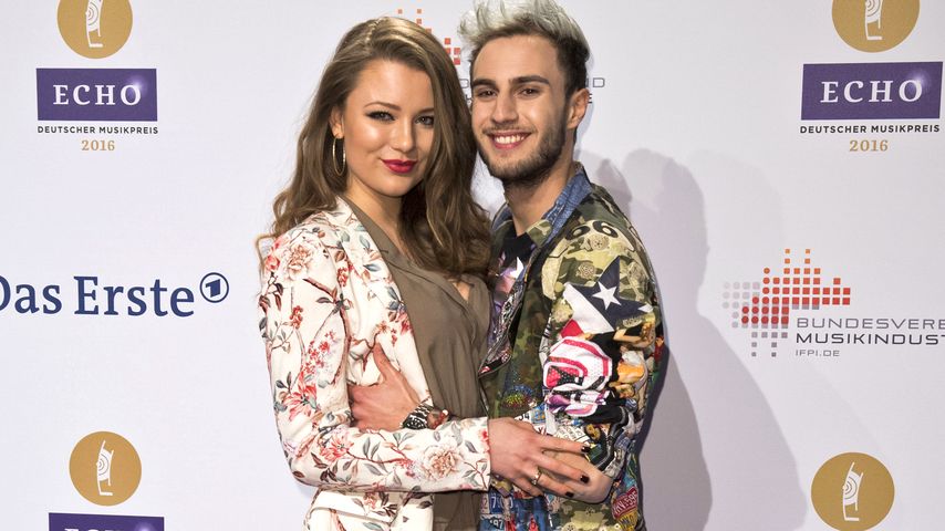 Joelina Drews und Marc Aurel Zeeb bei der Verleihung der Echo-Awards im April 2016