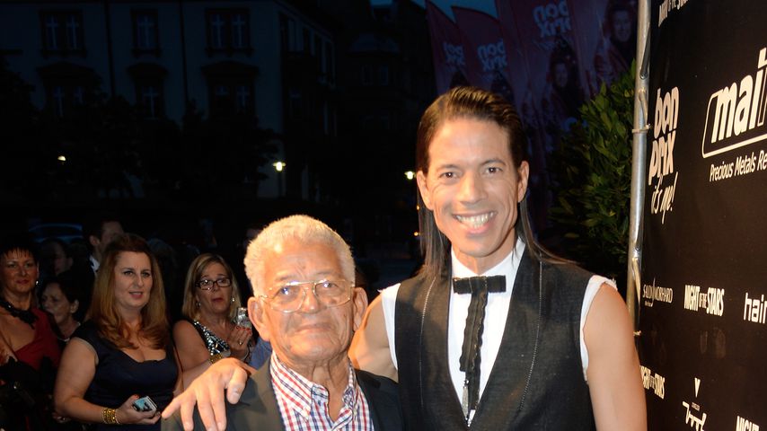 Jorge Gonzalez und sein Vater Gudelio auf der Night of the Stars-Party 2013