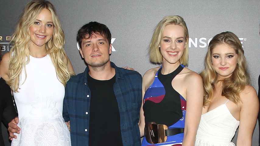 Jennifer Lawrence, Jena Malone, Josh Hutcherson und Willow Shields