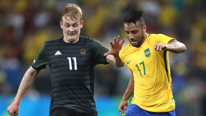 Julian Brandt und Felipe Anderson (r.) im Olympia-Finale 2016 in Rio de Janeiro