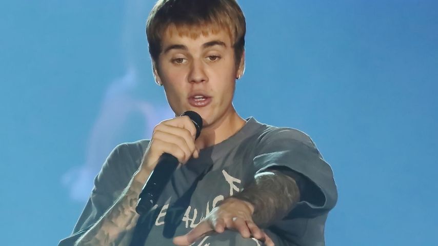 Justin Bieber auf einem Konzert in Bologna