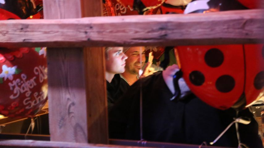 Justin Bieber im Käfer-Zelt auf dem Oktoberfest in München