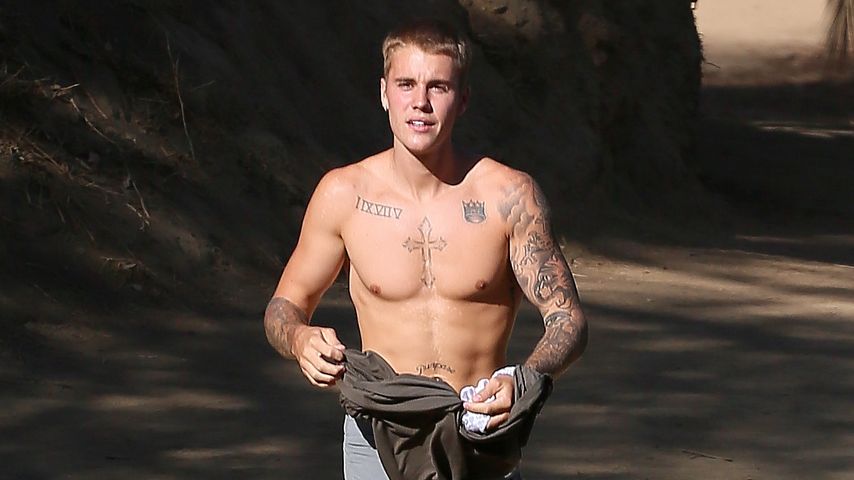 Justin Bieber im "Runyon Canynon Hike Trail" in Los Angeles