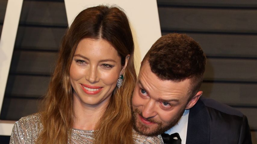 Jessica Biel und Justin Timberlake im Februar 2016 auf einer Oscar-Party in Los Angeles