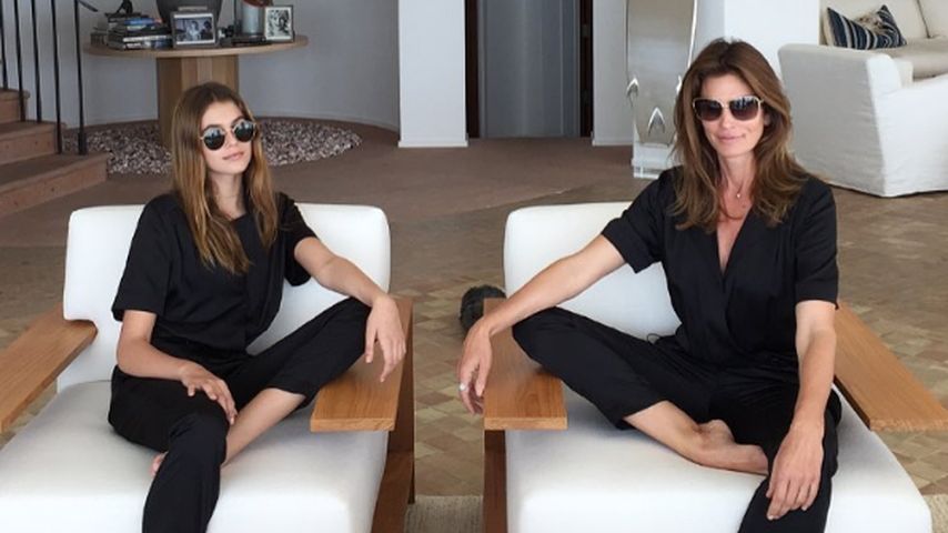 Kaia Gerber mit ihrer Mutter Cindy Crawford