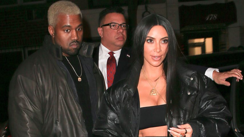 Kanye West und Kim Kardashian in New York