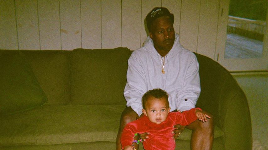 Kanye West mit Saint West