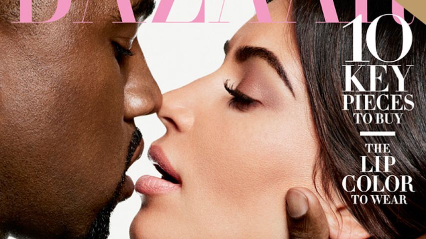 Kanye West und Kim Kardashian auf dem Harper's Bazaar 2016