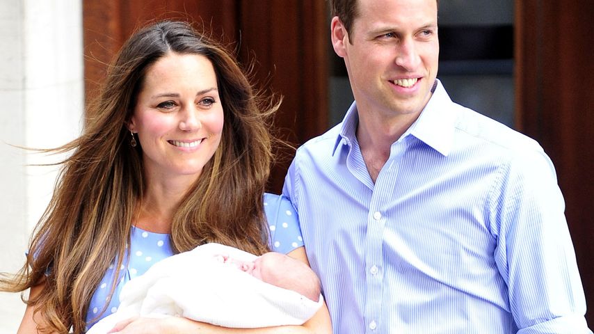 Herzogin Kate und Prinz William mit Baby George