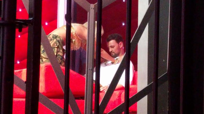 Kathrin Menzinger und Heinrich Popow backstage bei "Let's Dance"