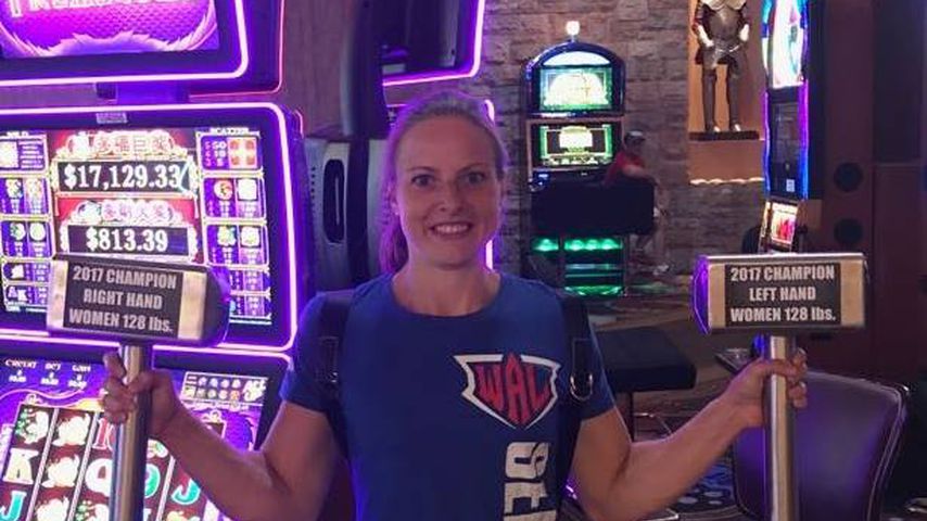 Katrin Mook, zweifache Weltmeisterin im Armwrestling