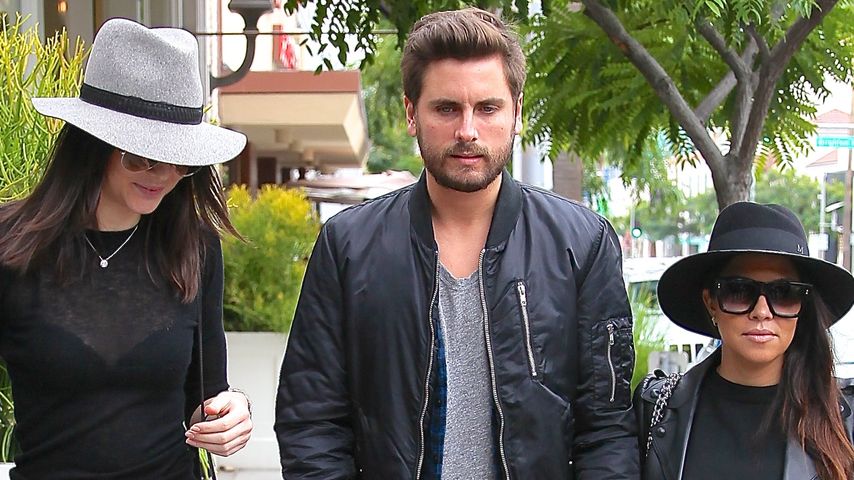Kendall Jenner, Kourtney Kardashian und Scott Disick