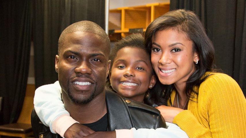 Kevin und Eniko Hart mit Hendrix und Heaven Hart