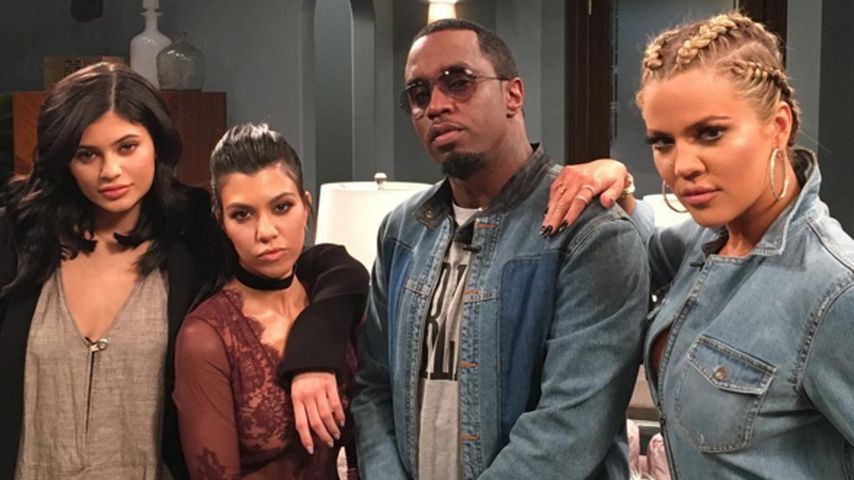 Khloe Kardashian, Kylie Jenner, Kourtney Kardashian und P. Diddy