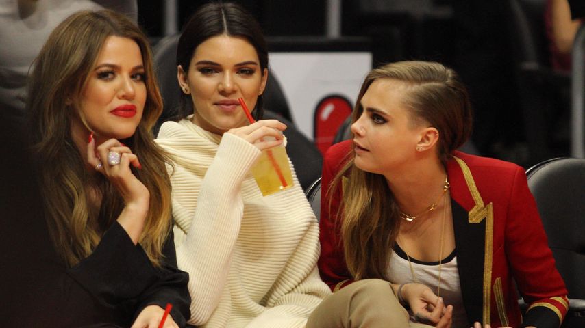 Khloe Kardashian, Kendall Jenner und Cara Delevingne