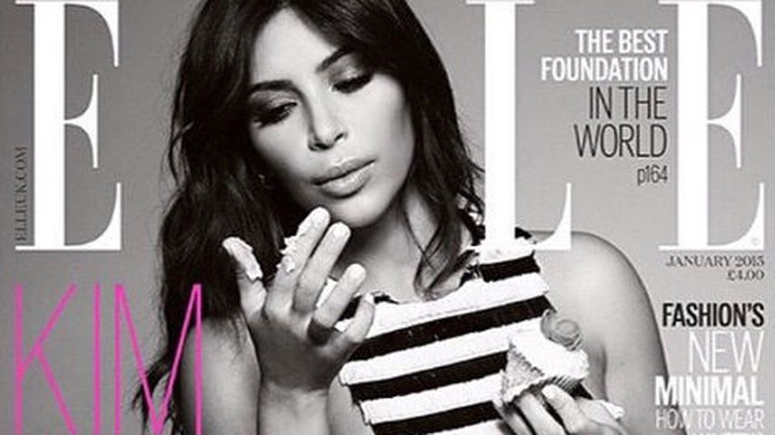 Kim Kardashian auf dem ELLE Cover Januar 2015