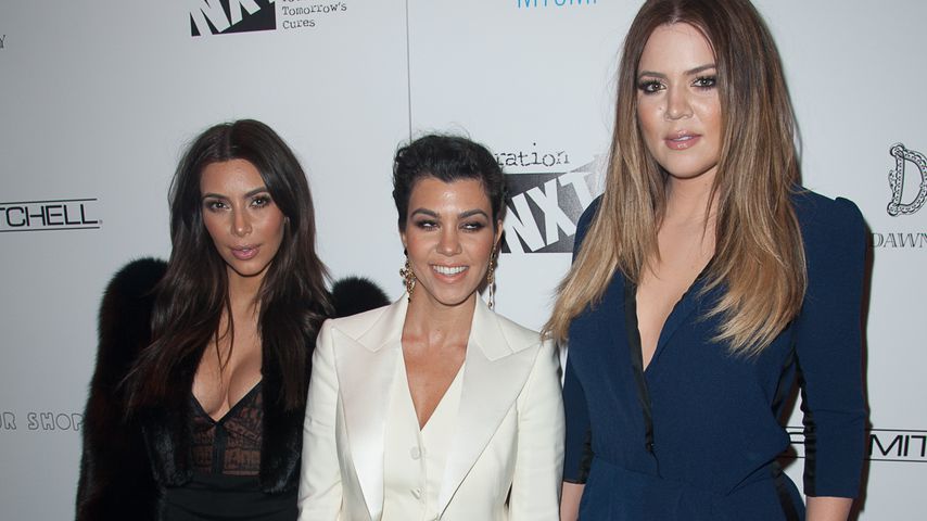 Kim Kardashian mit ihren Schwestern Kourtney und Khloe