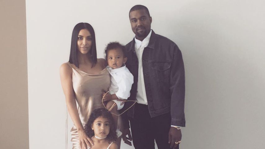 Kim Kardashian, North West, Saint West und Kanye West an Ostern 2017