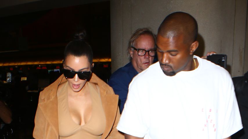 Kim Kardashian und Kanye West am Airport L.A.