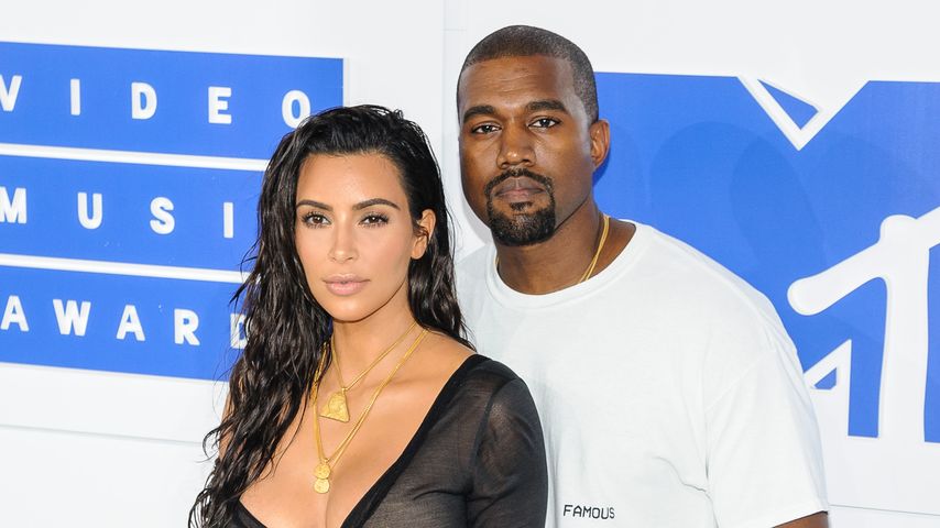 Kim Kardashian und Kanye West bei den "MTV Video Music Awards 2016" in New York