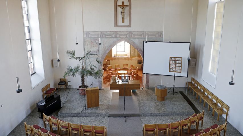 Die Kirche in Mappach in der Samuel Koch sich trauen lassen wird