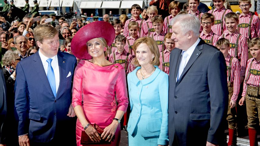 Königin Maxima, König Willem-Alexander und Horst Seehofer