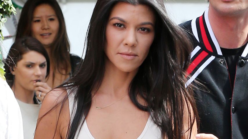 Kourtney Kardashian bei Dreharbeiten zu "Keeping up with the Kardashians"