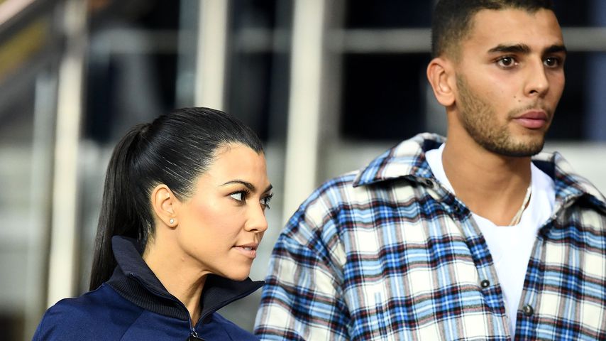 Kourtney Kardashian und Younes Bendjima beim Champions League Spiel in Paris 2017