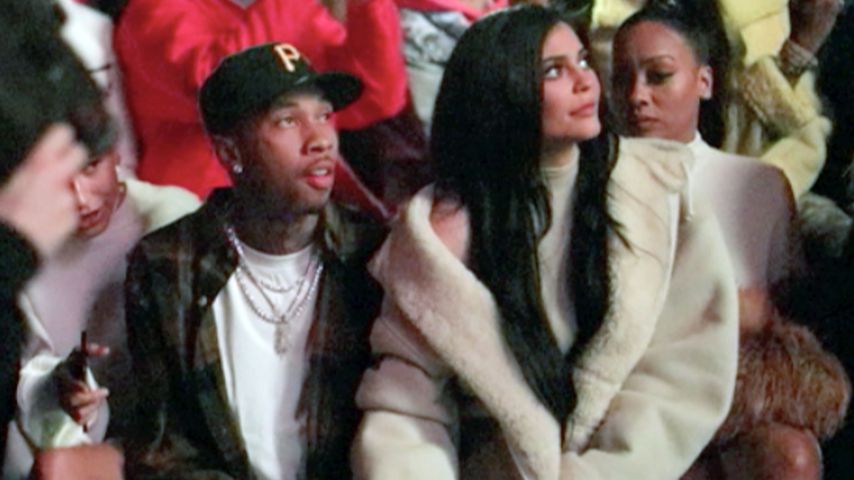 Tyga und Kylie Jenner bei der "Yeezy Season 5"-Fashion Show