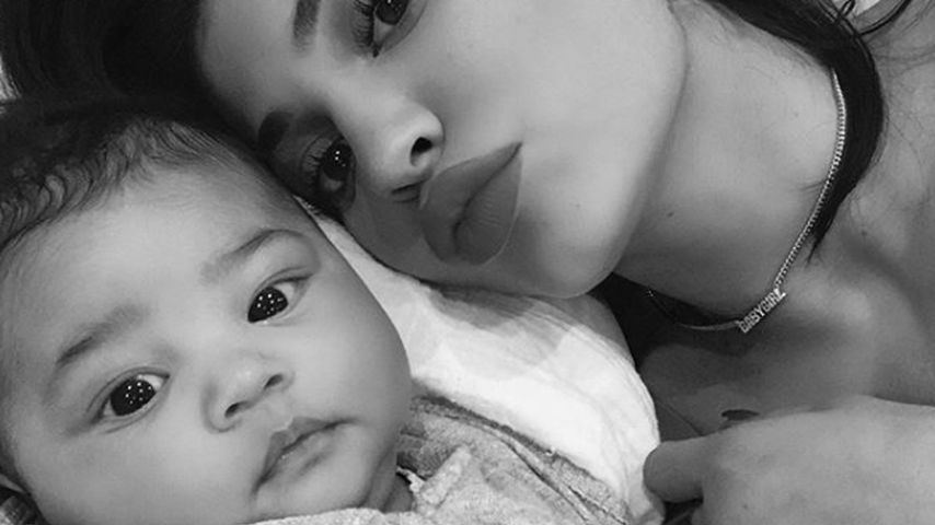 Kylie Jenner mit ihrer Tochter Stormi