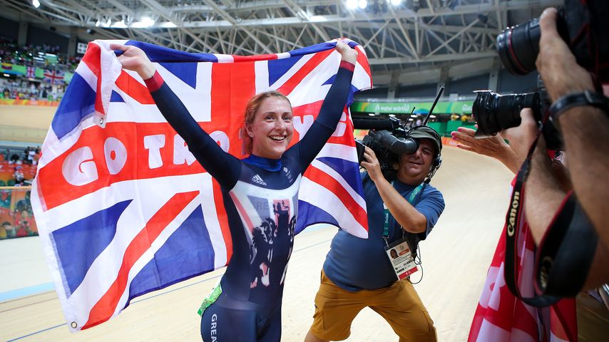 Laura Trott nach ihrem Olympia-Sieg