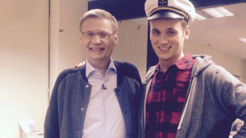 Günther Jauch und Leon Windscheid auf der MS Günther