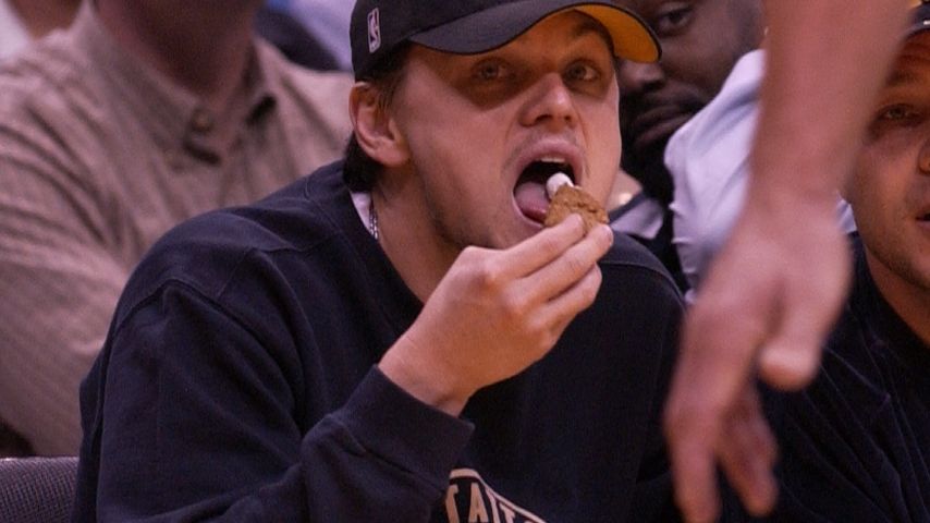 Leonardo DiCaprio beim spiel der Los Angeles Lakers in L.A.