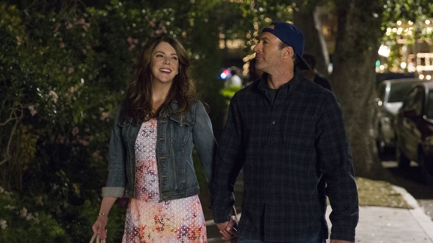 Lauren Graham & Scott Patterson am "Gilmore Girls"-Set