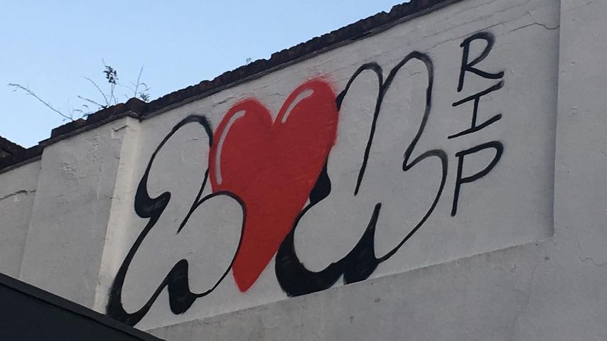 "Lou RIP"-Mural für Louella Michie